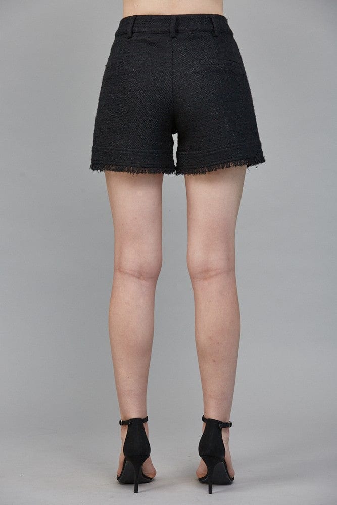 Fate Shorts Emelia Fray Tweed Shorts
