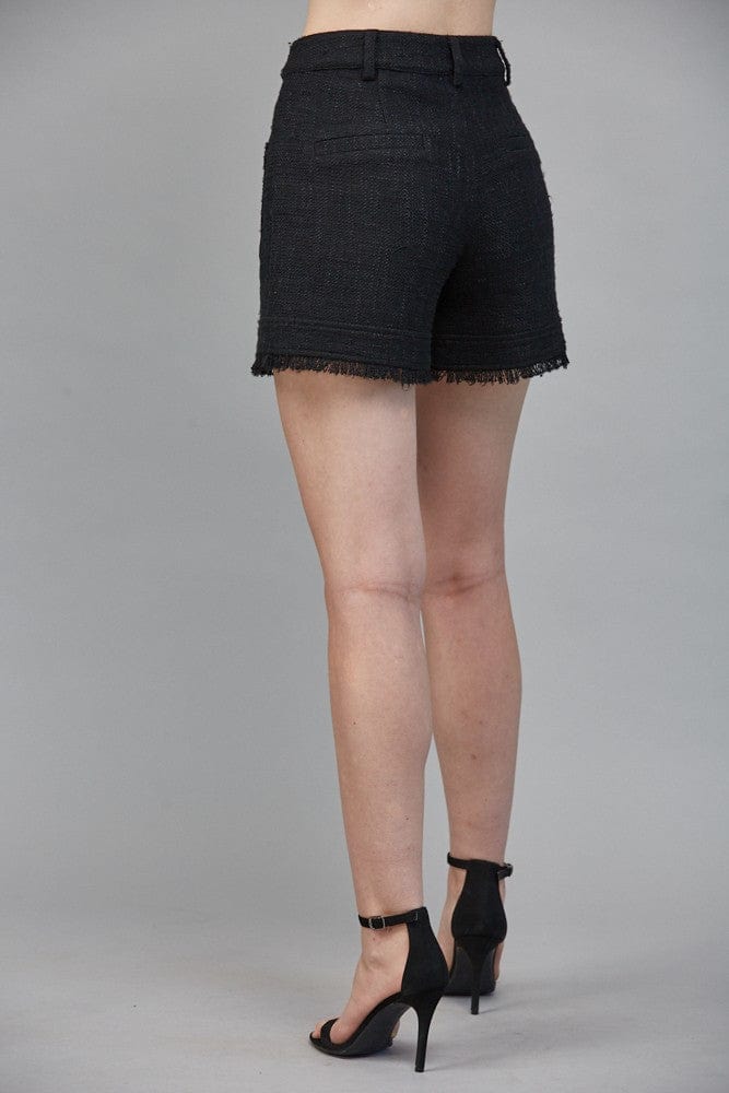 Fate Shorts Emelia Fray Tweed Shorts