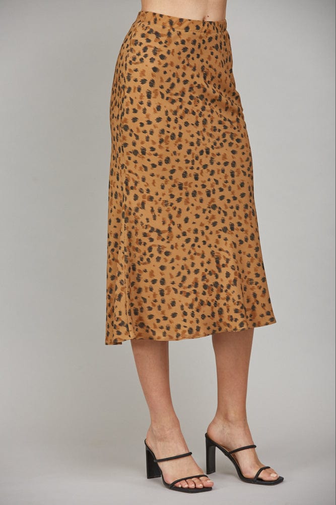 Fate Skirt Camel / Black / S Emely Midi Skirt