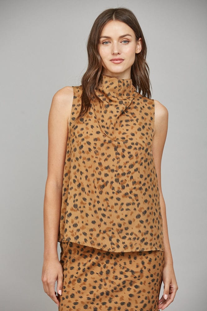 Fate Top Camel / Black / S Salem Top