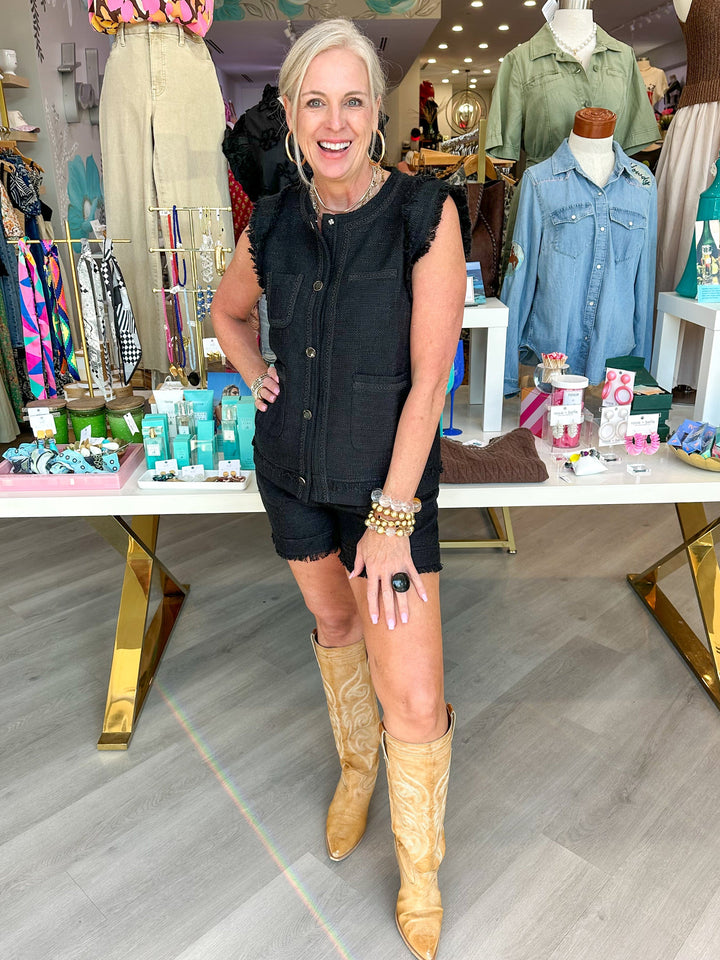 Fate Vest Monroe Tweed Vest