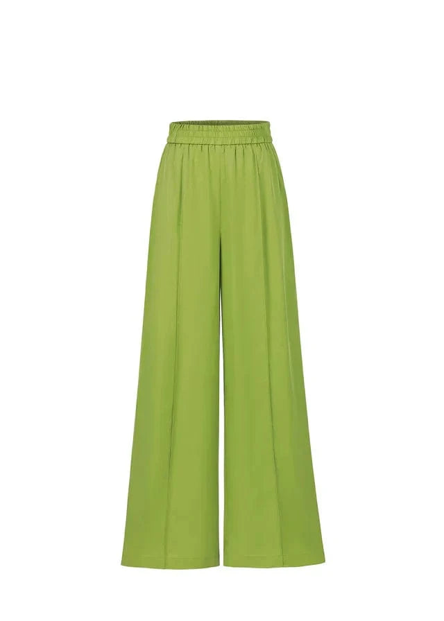 FRNCH Pants Citron Vert / Lime / XS Palmina Wide Leg Pants