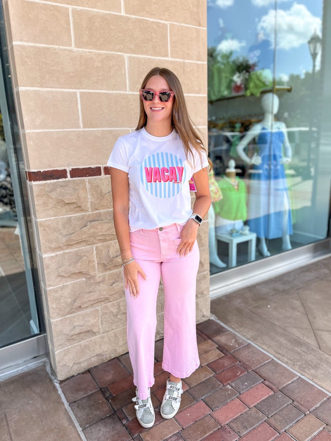 Girl Babble Tees Graphic Tee Vacay Tee