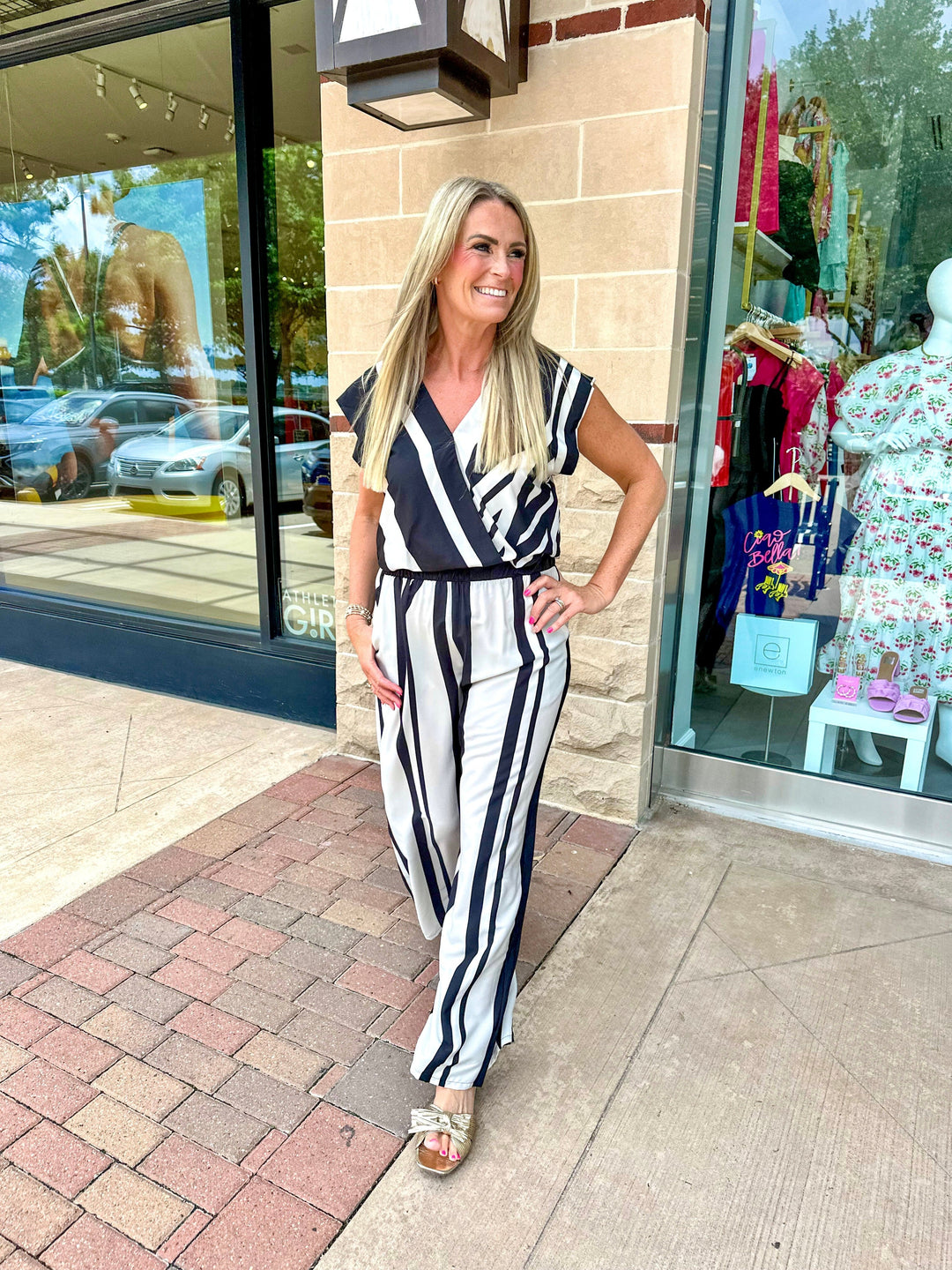 KLd. Signature Top Alivia Striped Top