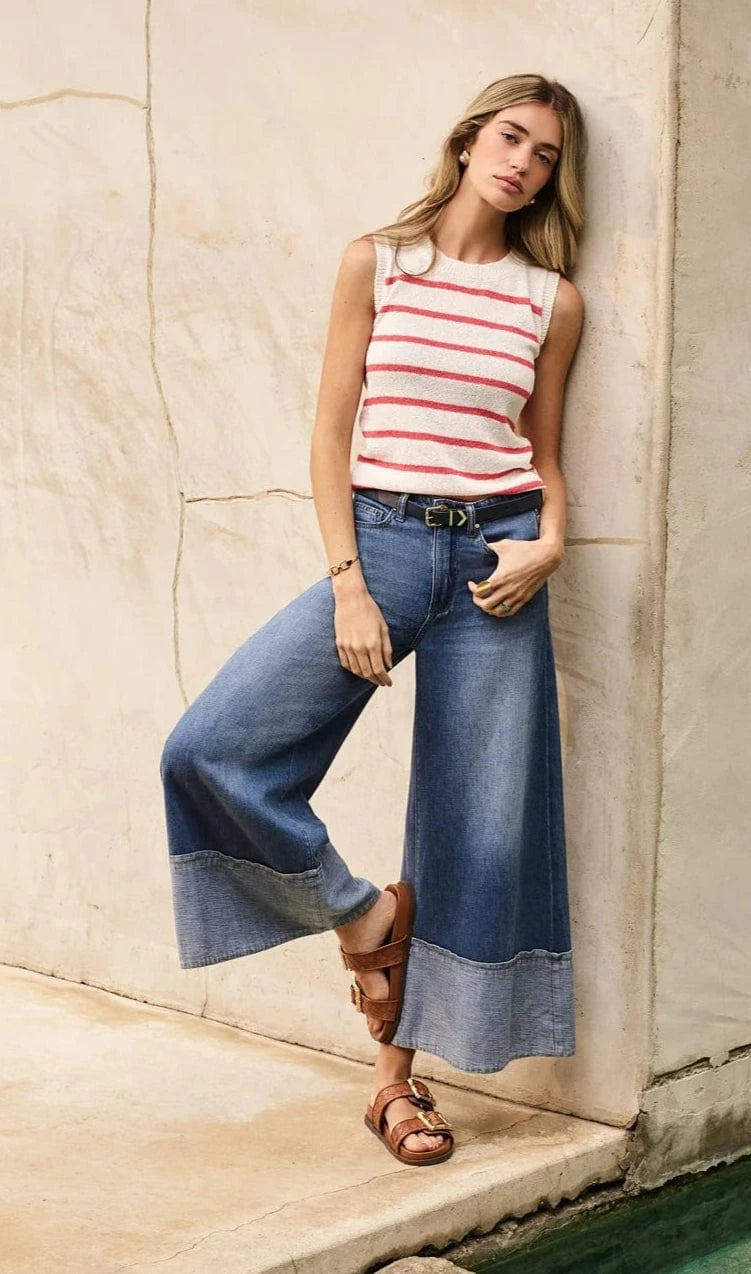 KUT from the Kloth Denim Blake High Rise Crop Wide Leg - KB59301