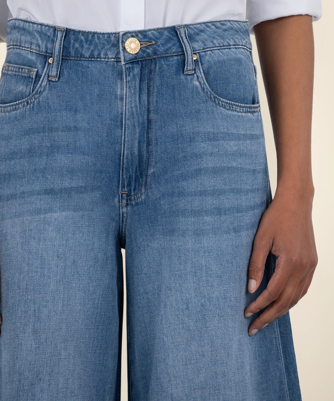 KUT from the Kloth Denim Blake High Rise Crop Wide Leg - KB59301