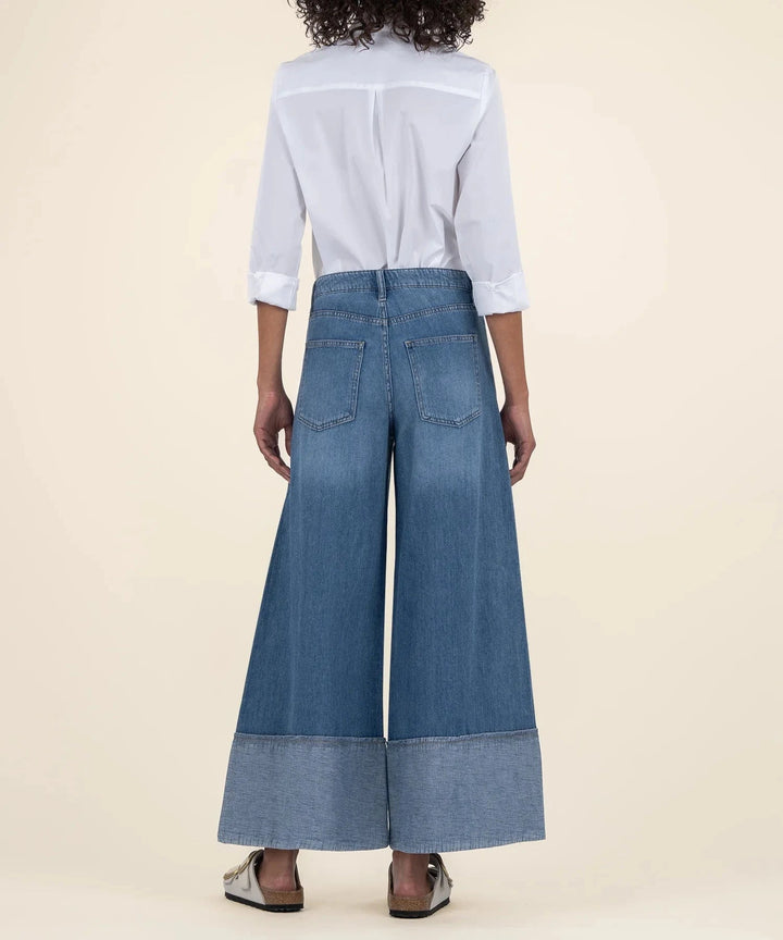 KUT from the Kloth Denim Blake High Rise Crop Wide Leg - KB59301