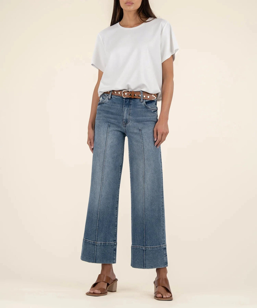 KUT from the Kloth Denim Faith w/ Med Wash / 00 Meg High Rise Wide Leg - KG2216MA3