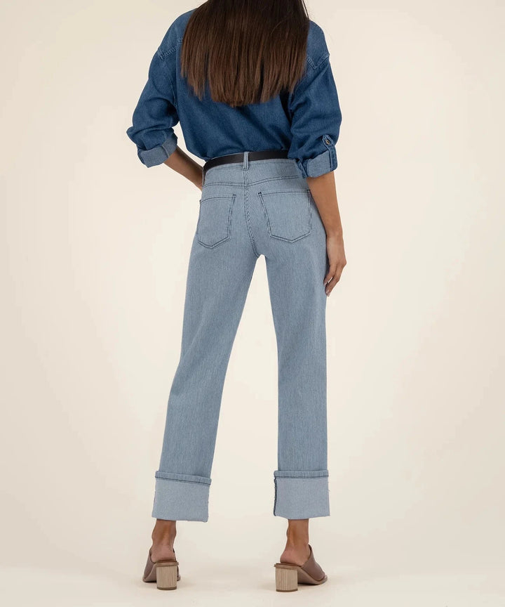 KUT from the Kloth Denim Fay High Rise Straight Leg - KP2198MA1