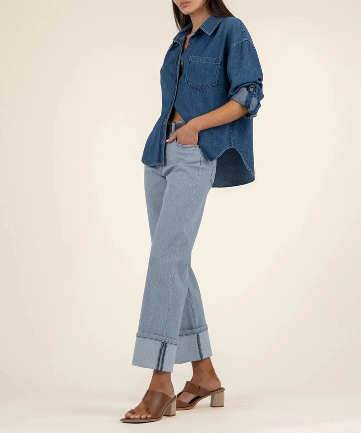 KUT from the Kloth Denim Fay High Rise Straight Leg - KP2198MA1