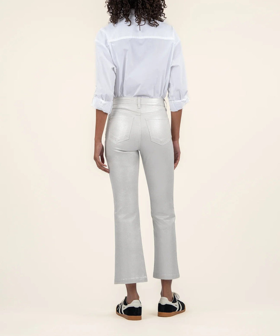 KUT from the Kloth Denim Kelsey Coated High Rise Ankle Flare - KP2107MA1