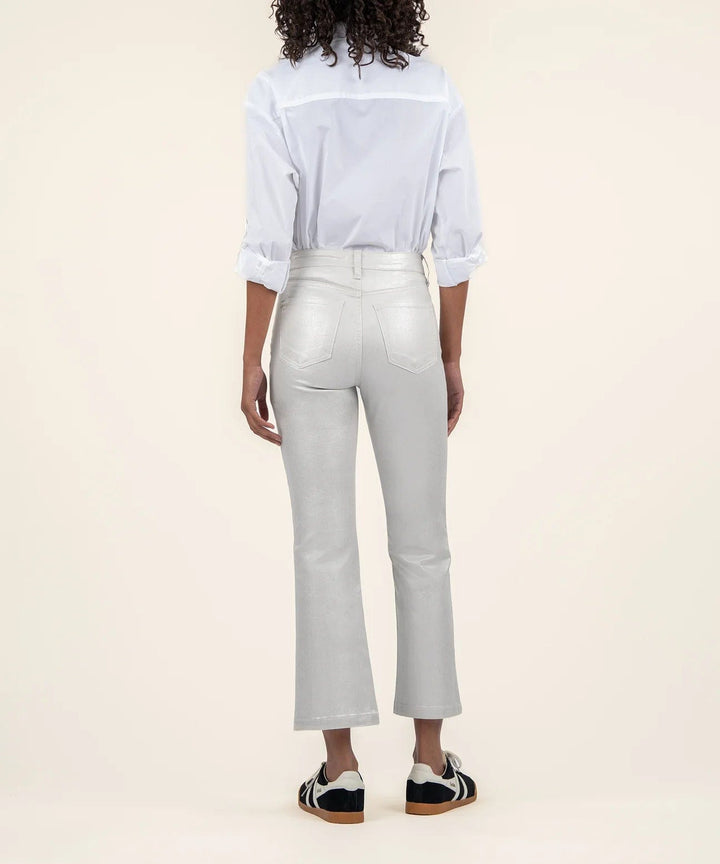 KUT from the Kloth Denim Kelsey Coated High Rise Ankle Flare - KP2107MA1