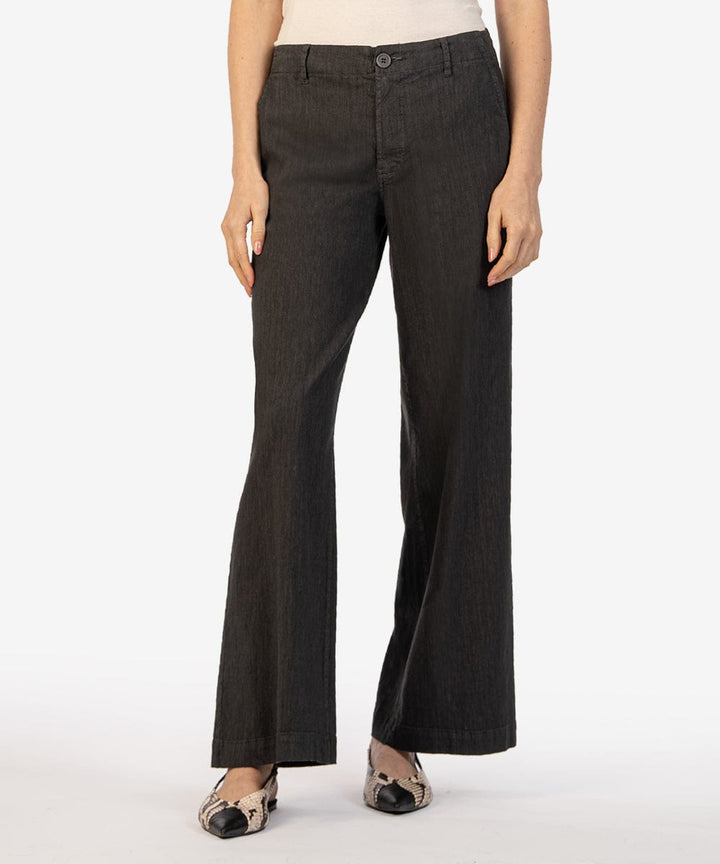 KUT from the Kloth Pant Charcoal / 0 Meg Linen High Rise Wide Leg Pants
