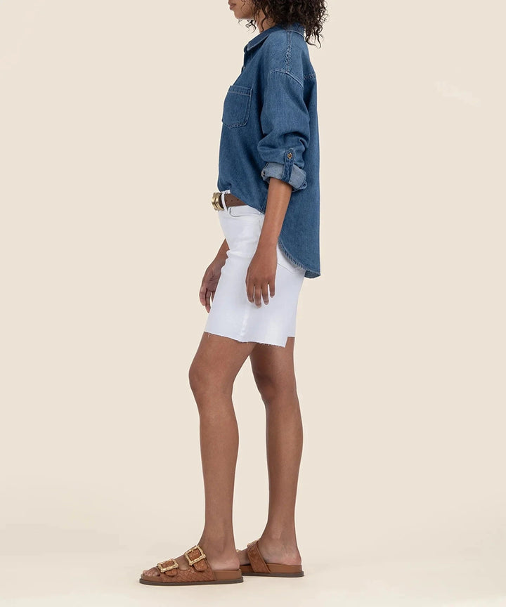 KUT from the Kloth Shorts Hailey High Rise Bermuda Shorts