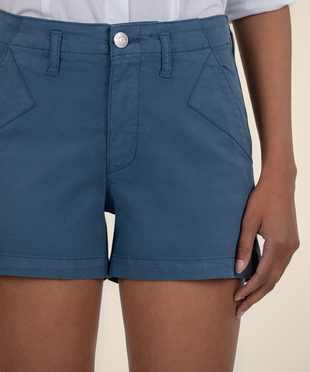 KUT from the Kloth Shorts Ocean Blue / 00 Kimia Wide Leg Short