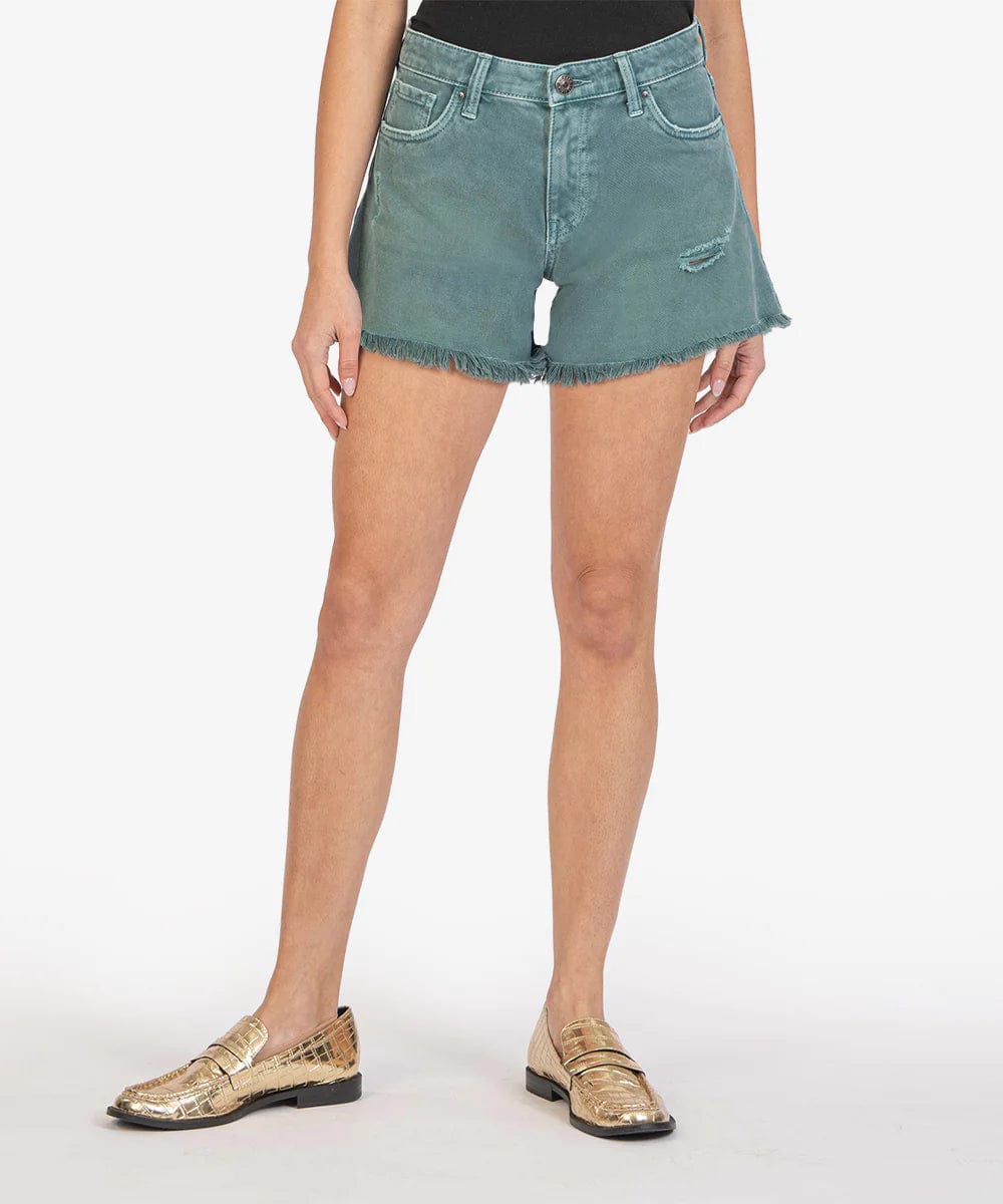 Jane High Rise Long Inseam – Teal Poppy