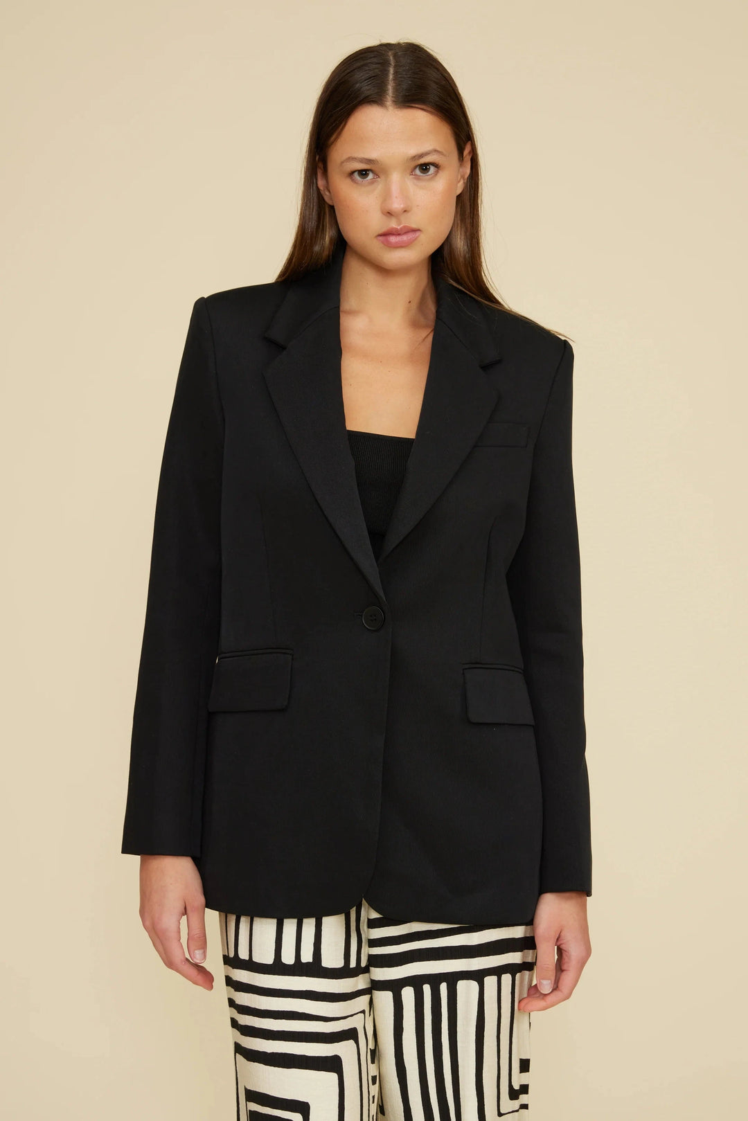 Lucy Paris Blazer Black / XS Tara Cupro Blazer