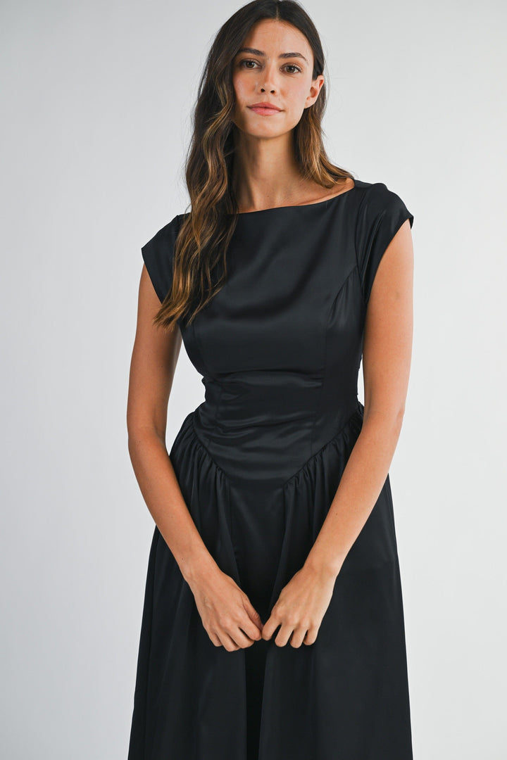 Mable Dress Ellie Satin Midi Dress