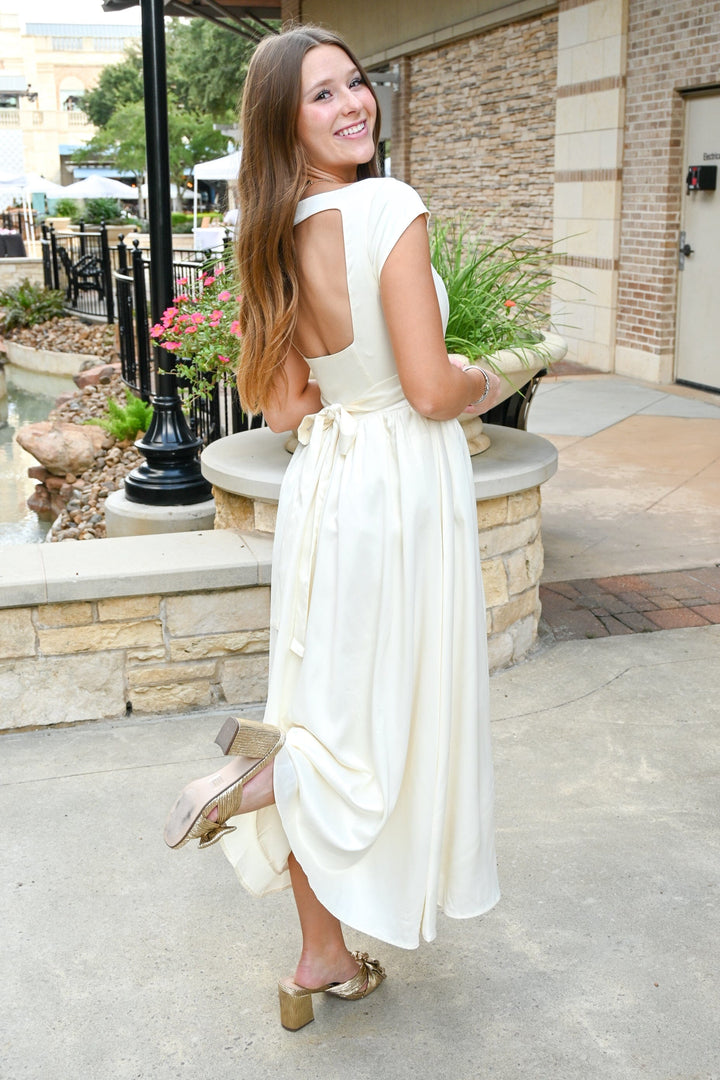 Mable Dress Ellie Satin Midi Dress