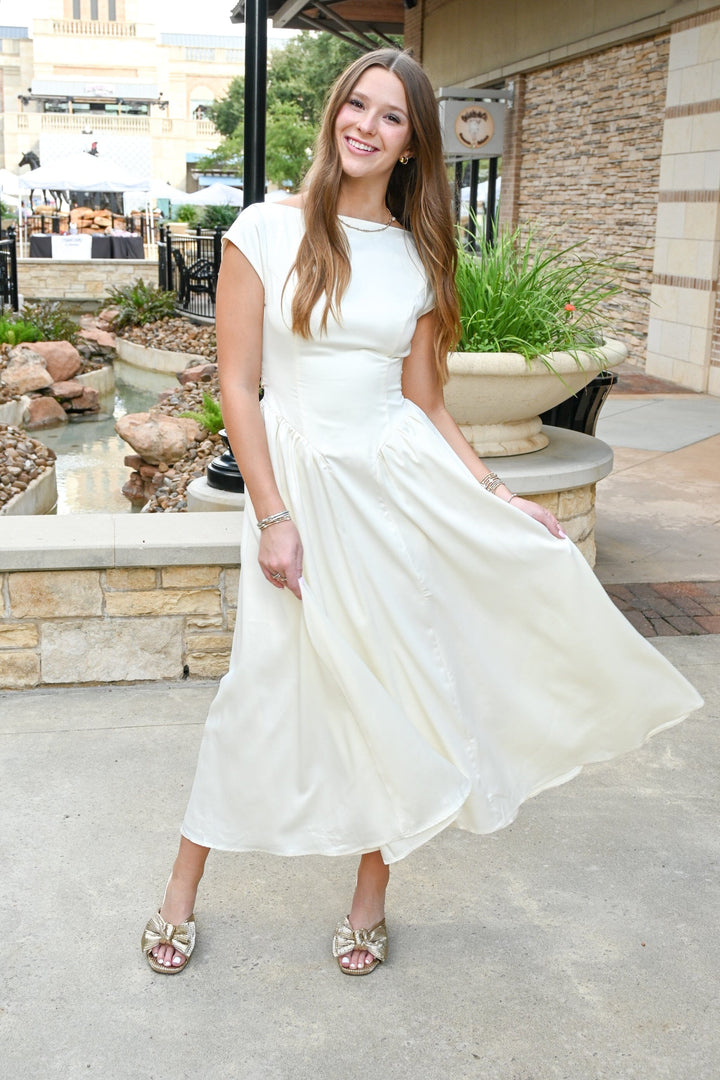 Mable Dress Ellie Satin Midi Dress