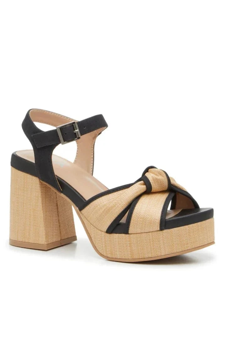 MIA Platform Beige / Black / 6 Roxie Platforms