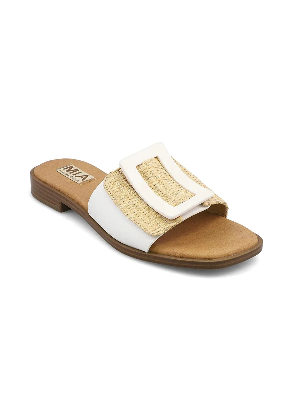 MIA Sandal White Raffia / 6 Barbados Sandals