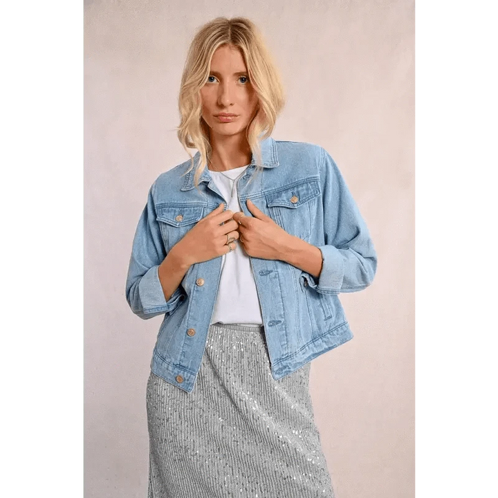Molly Bracken Jacket Light Blue / XS Officer Denim Jacket