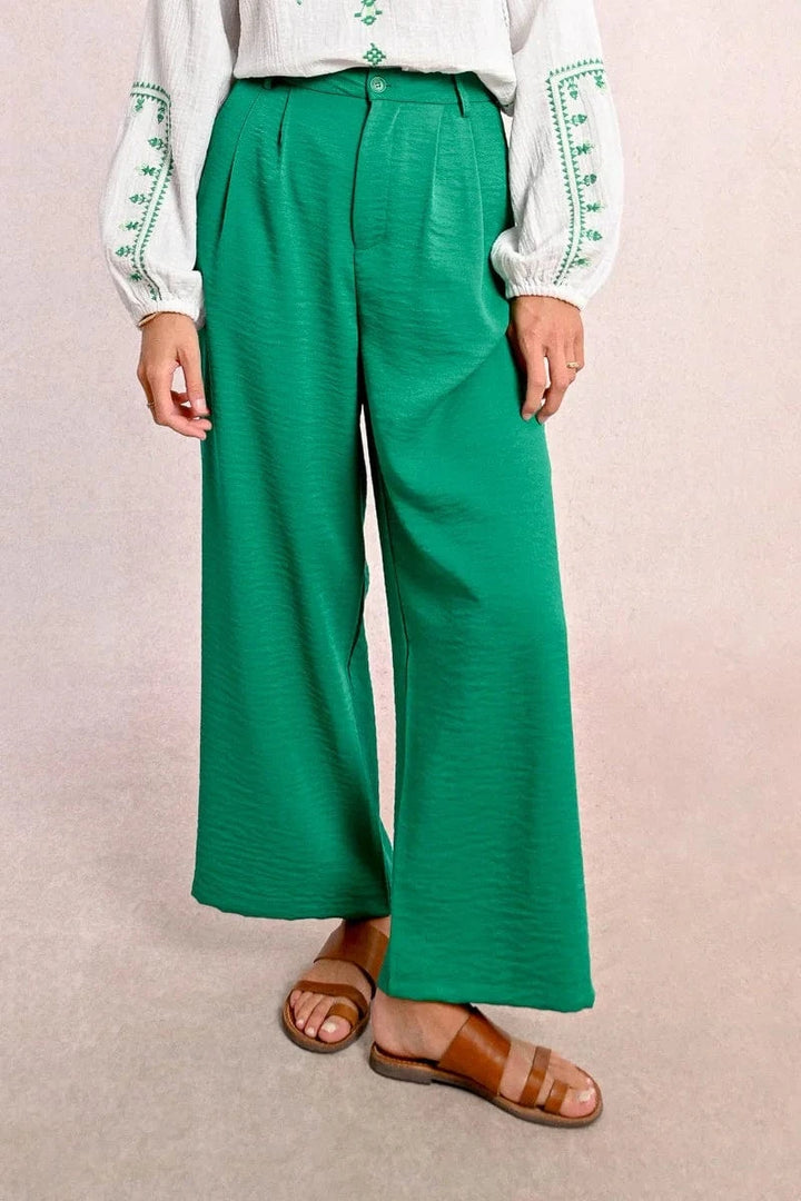 Molly Bracken Pants Green / XS Kiara Fluid Straight Pants