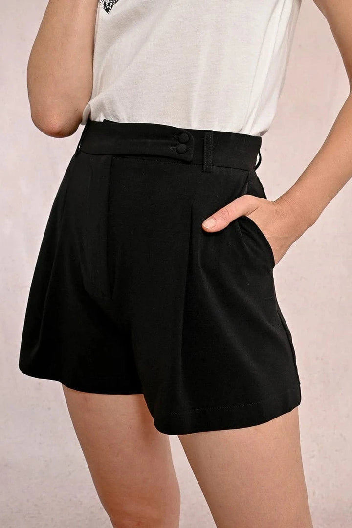 Molly Bracken Shorts Black / XS Sloane High Waist Shorts
