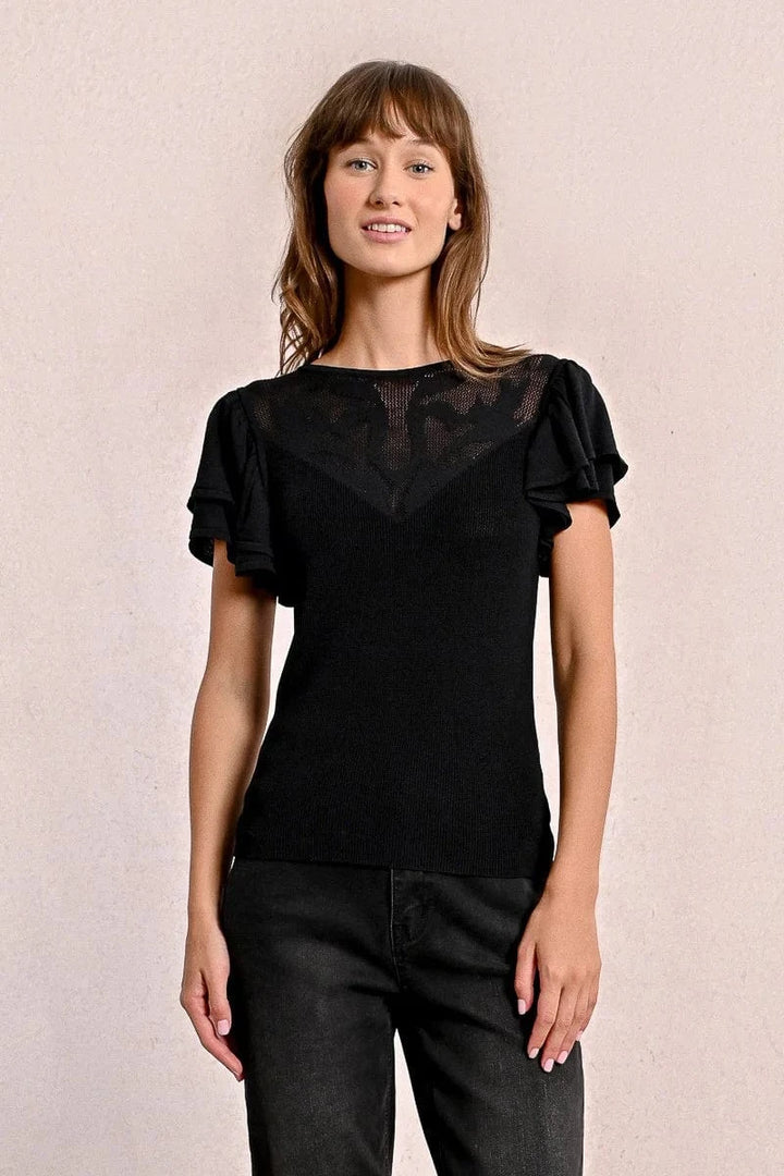 Molly Bracken Top Black / S Riley Fitted Tee
