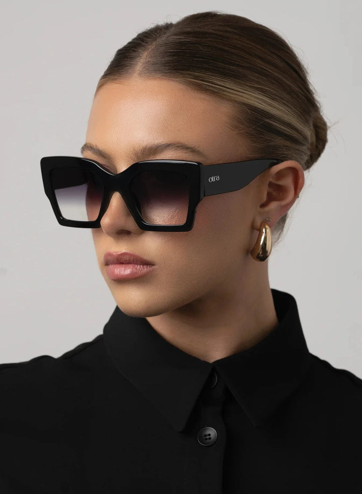 Otra Eyewear Sunglasses Black / Smoke Fade Pipa Sunglasses