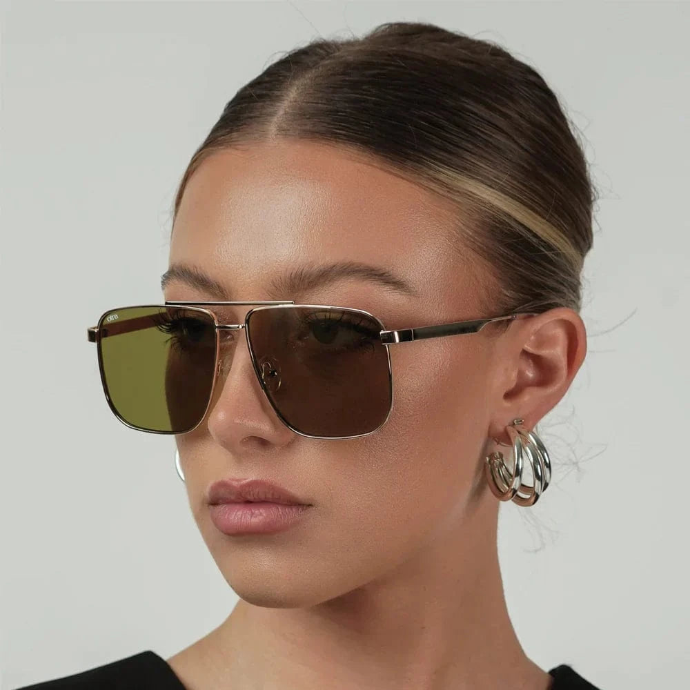Otra Eyewear Sunglasses Gold / Green Sorrento Sunglasses