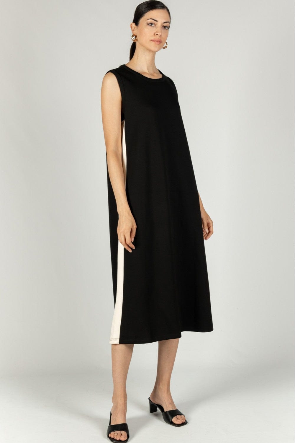 P Cill Dress Black / XS Jenna Modal Stripe Dress
