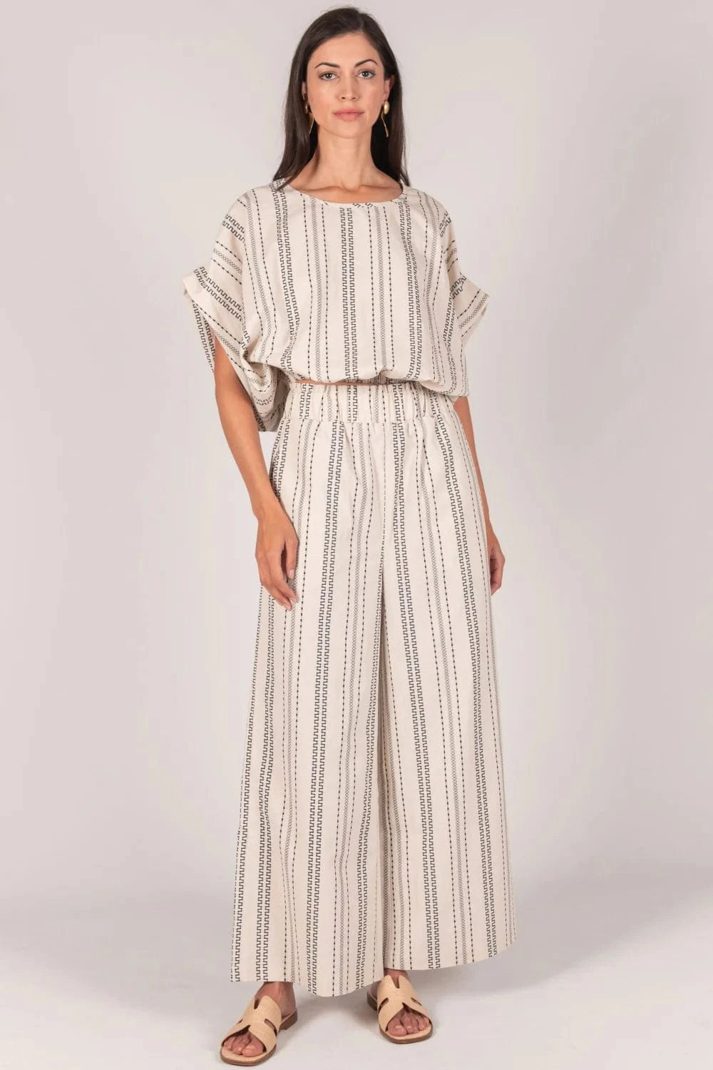 P Cill Pants Emily Striped Wide Leg Pants