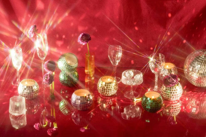Paddywax Candle Magique Green Disco Ball - Sparkling Bergamot