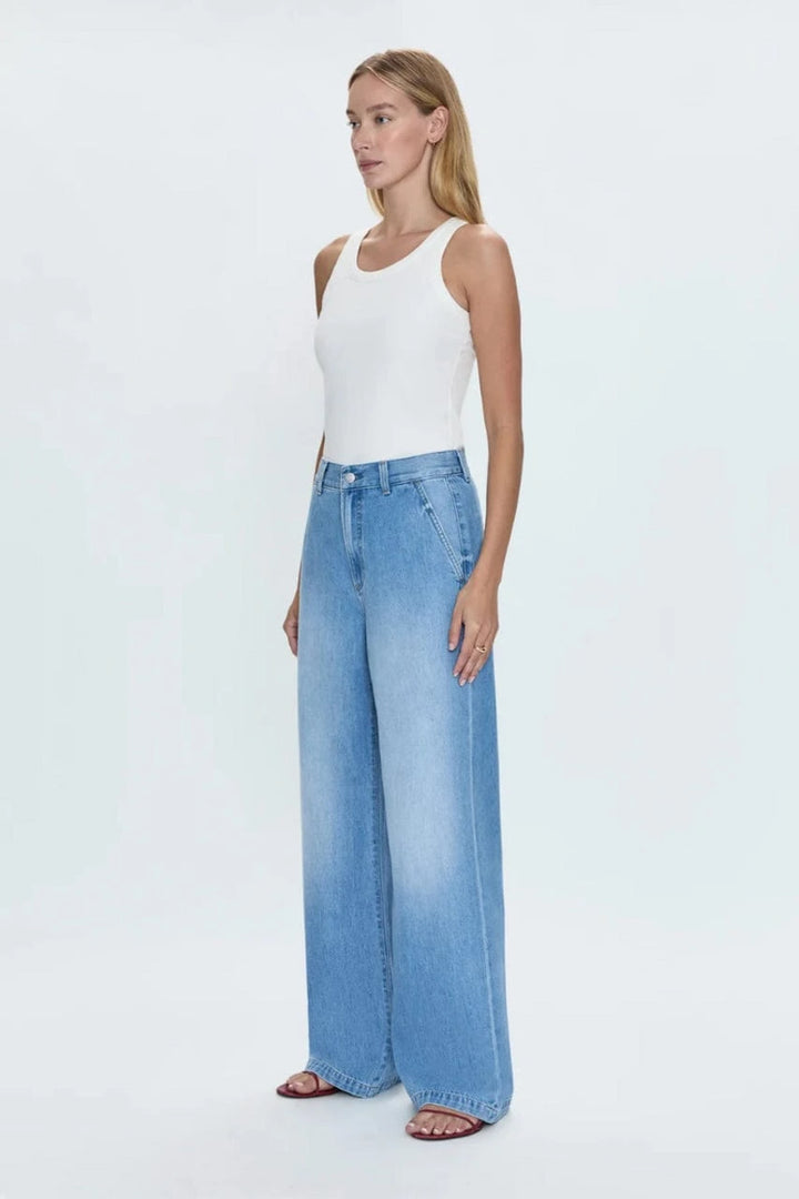 Pistola Denim Dalia High Rise WIde Leg Denim