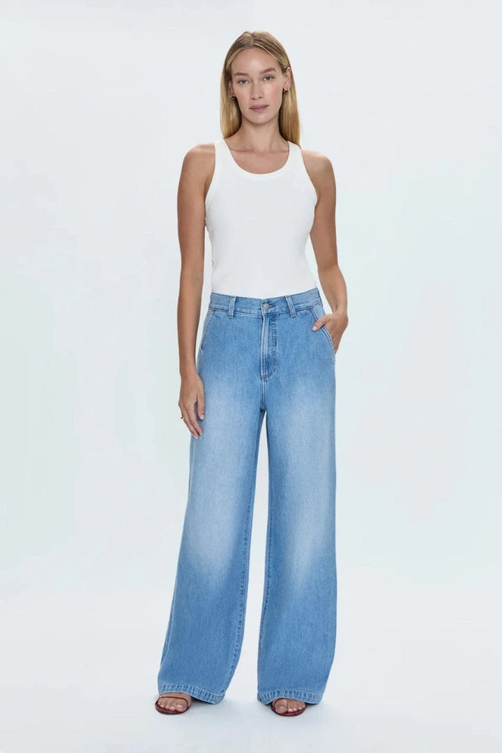 Pistola Denim Dalia High Rise WIde Leg Denim