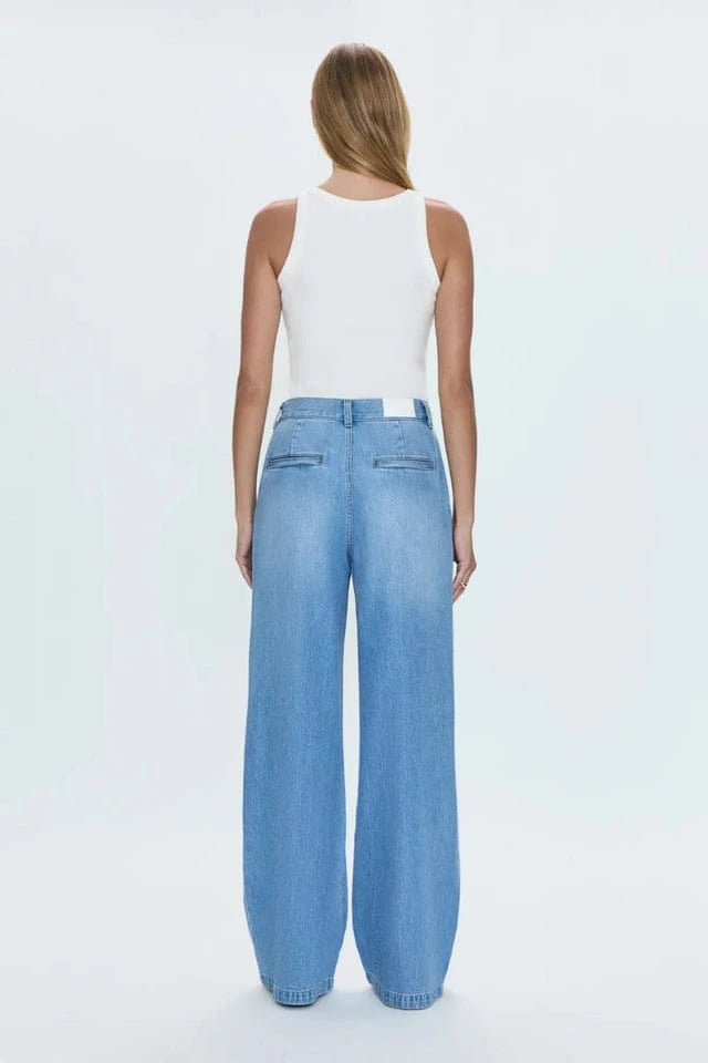 Pistola Denim Dalia High Rise WIde Leg Denim