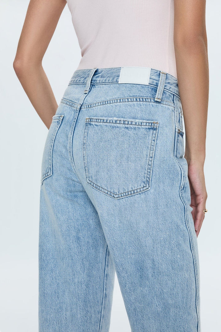Pistola Denim Kacey Mid Rise Cuffed Straight Jean