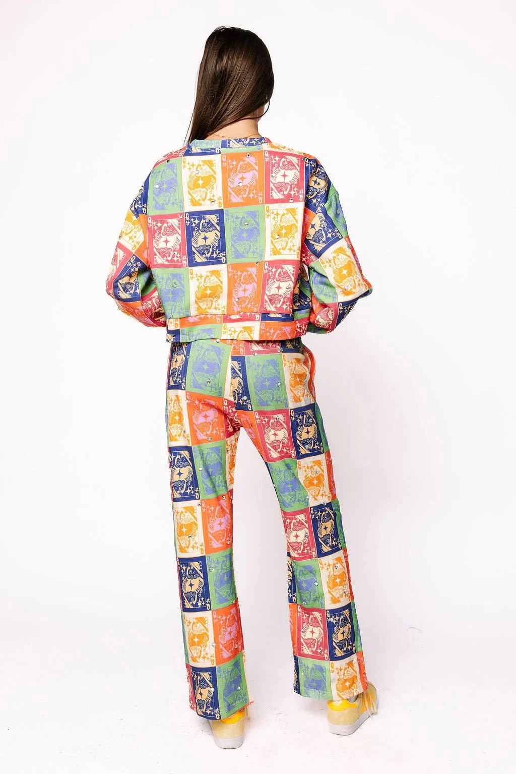 Queen of Sparkles Sweatshirt Fall Colorblock Queen Logo Sweatshirt