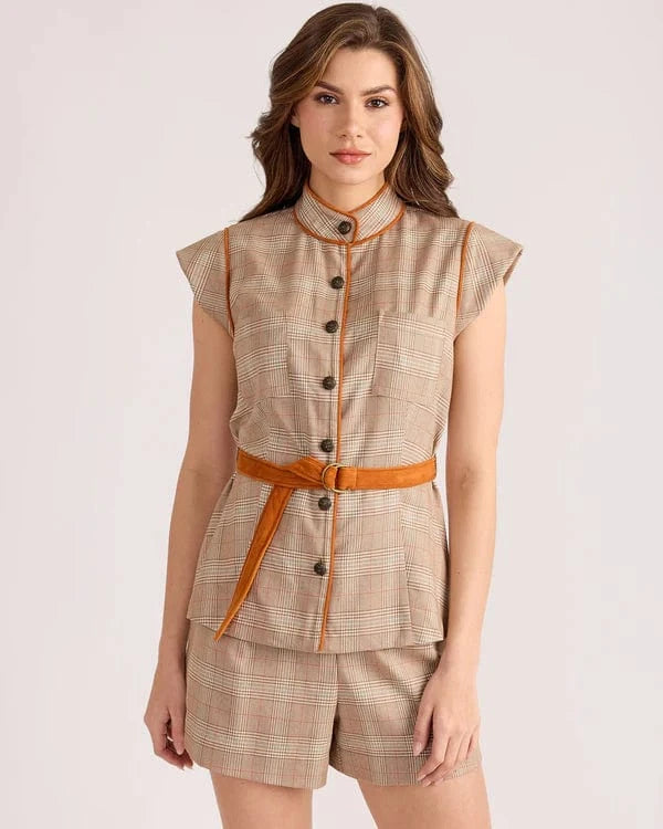 S'Edge Top Autumn Plaid / XS Alma Top