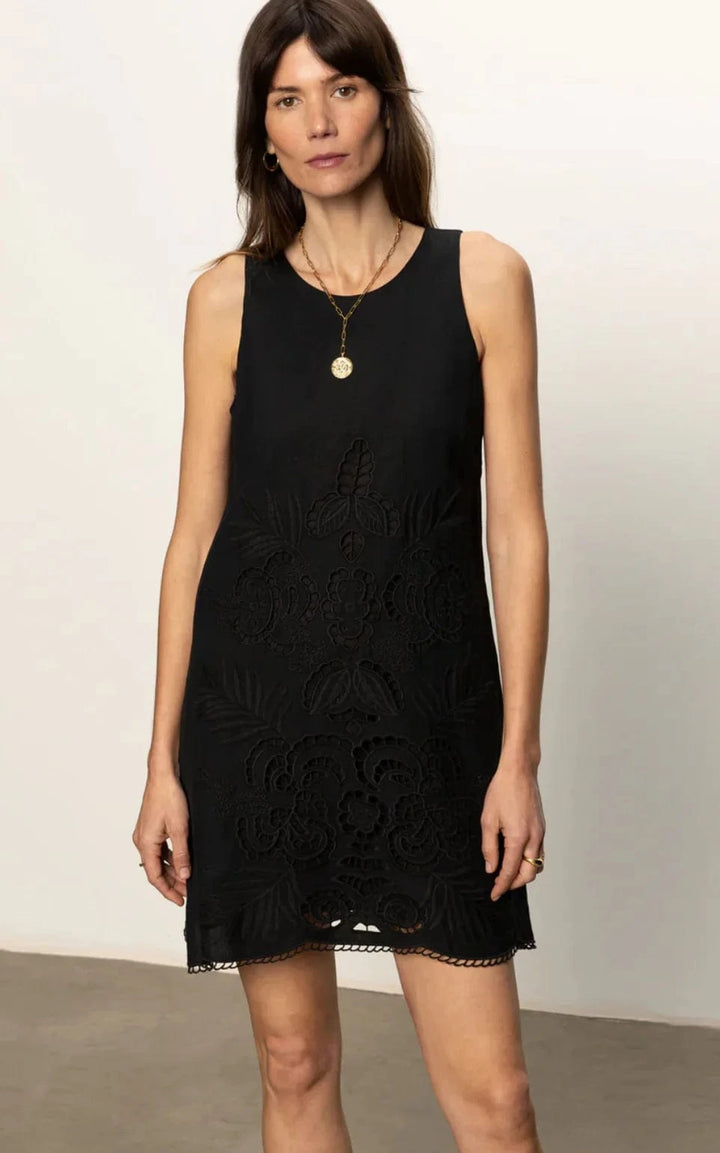 Sanctuary Dress Black / XS Embroidered Blooms Dress