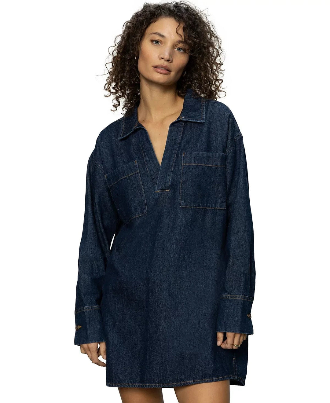 Sanctuary Dress Surprise - Dark Blue / XS All-Day Denim Tunic Dress