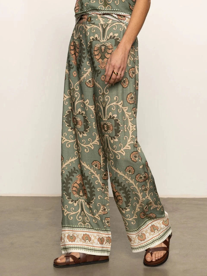 Sanctuary Pants Mezzo Sage / XS The Soft Semi High Rise Trouser