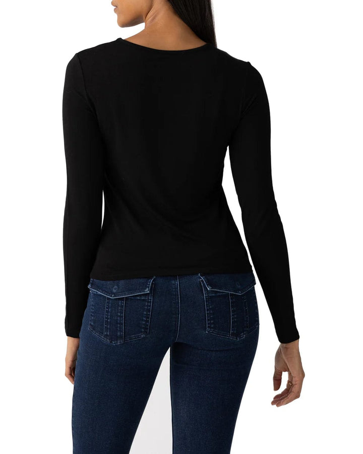 Sanctuary Top Asymmetrical Neck Top