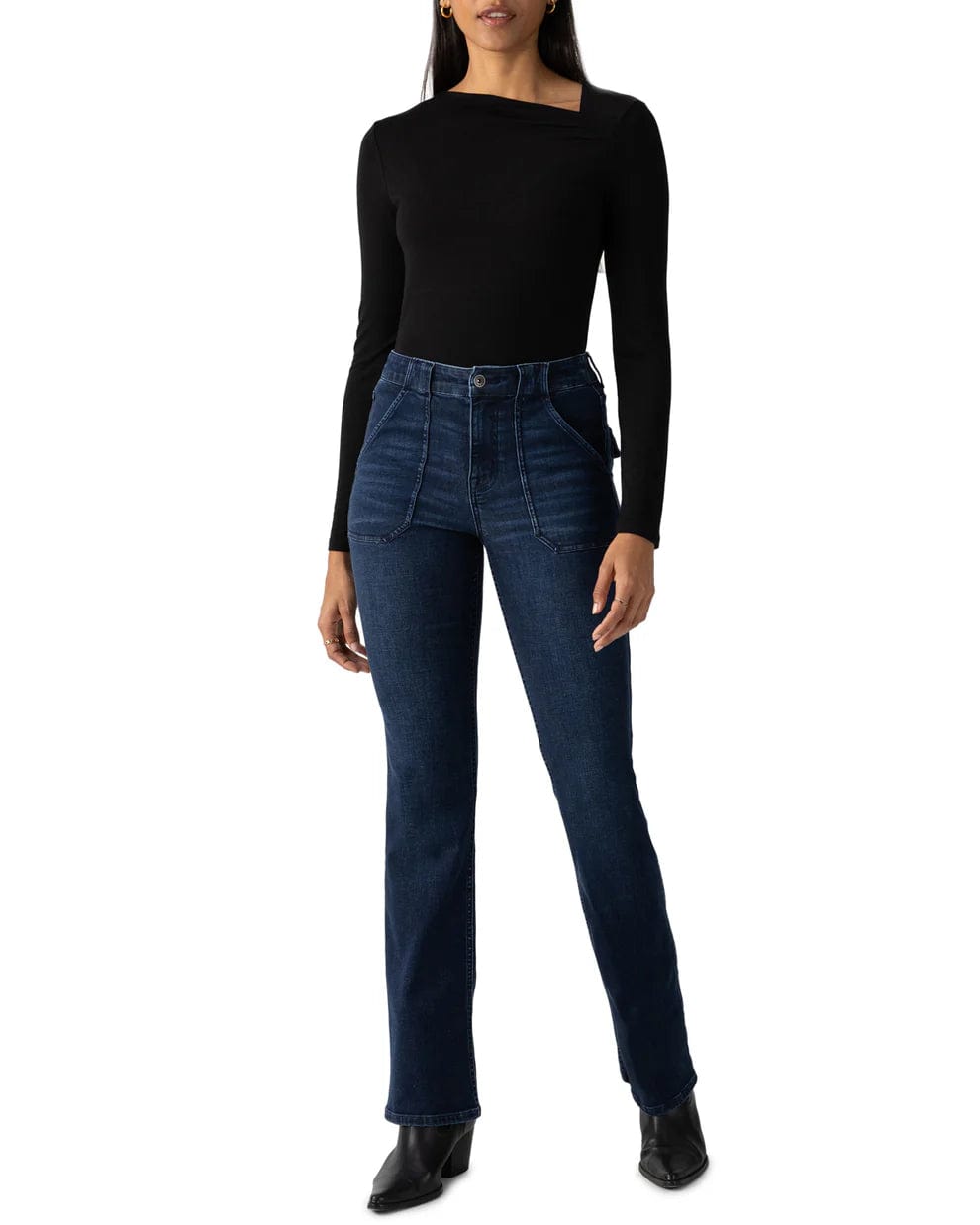 Sanctuary Top Asymmetrical Neck Top