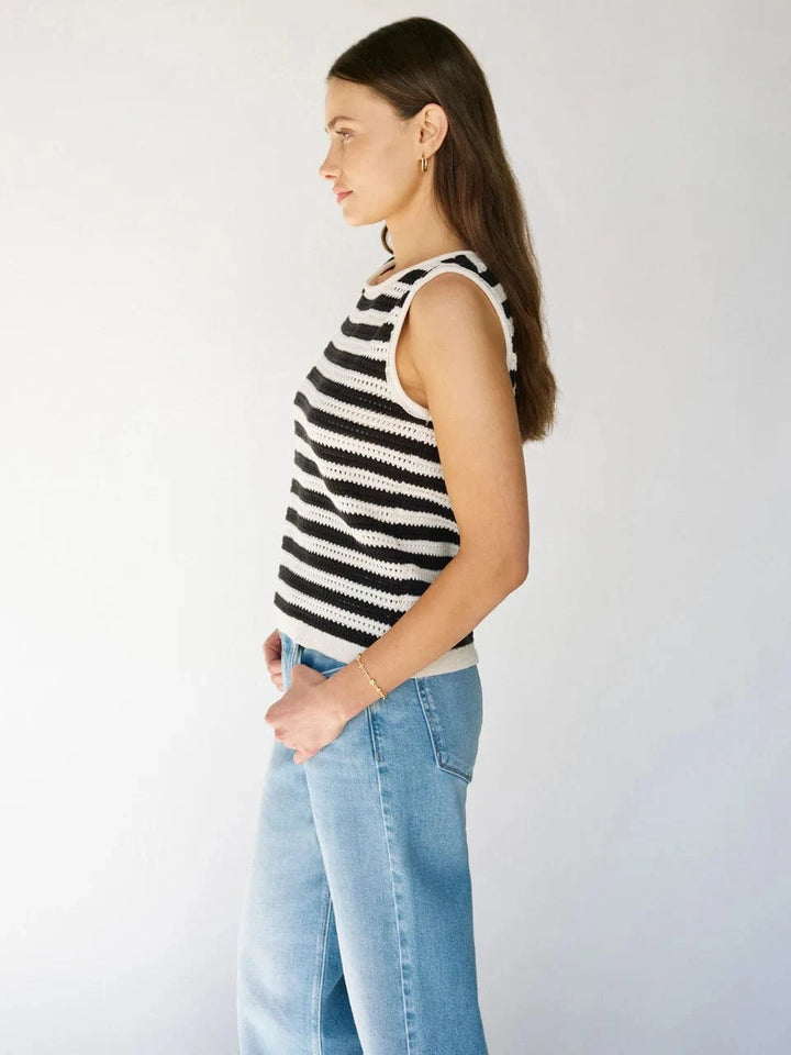 Sanctuary Top Crochet Shell Sweater