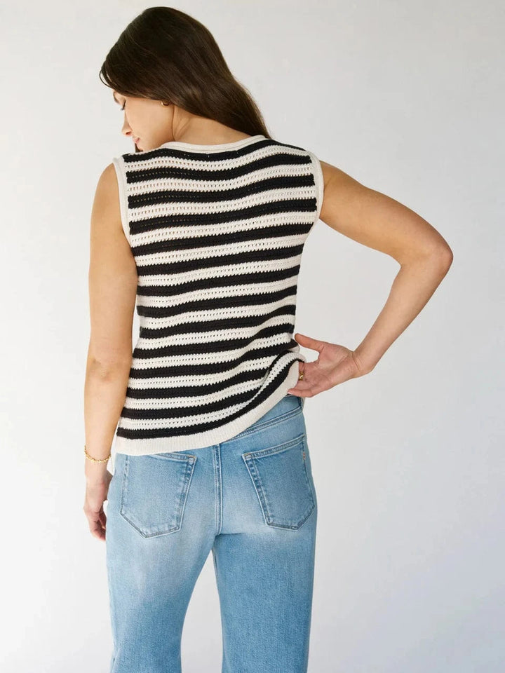 Sanctuary Top Crochet Shell Sweater