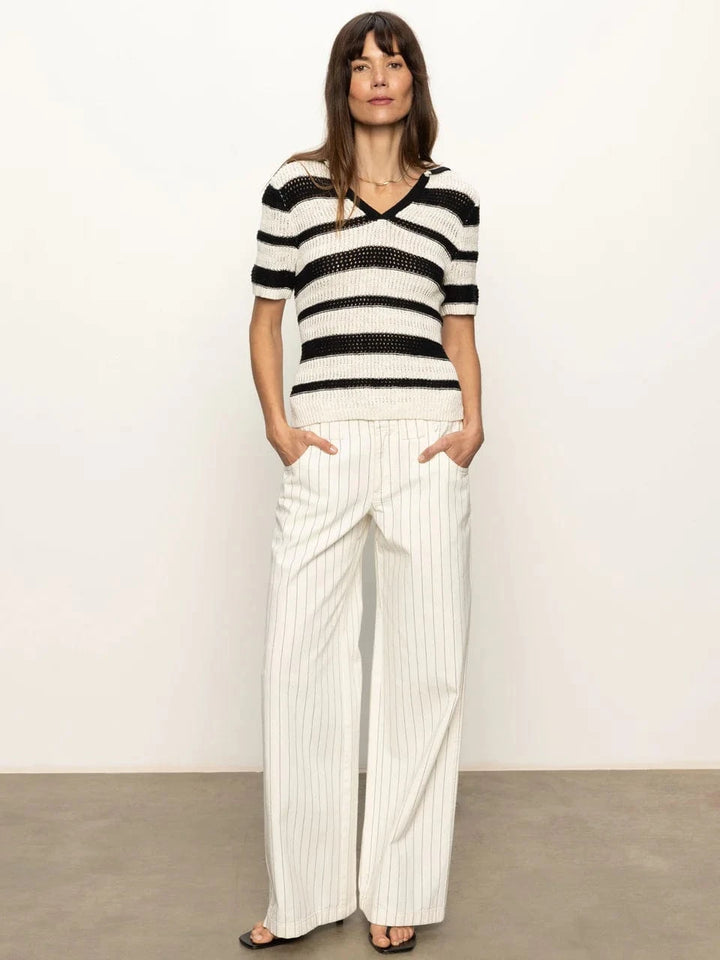 Sanctuary Top Knitted Collared Top