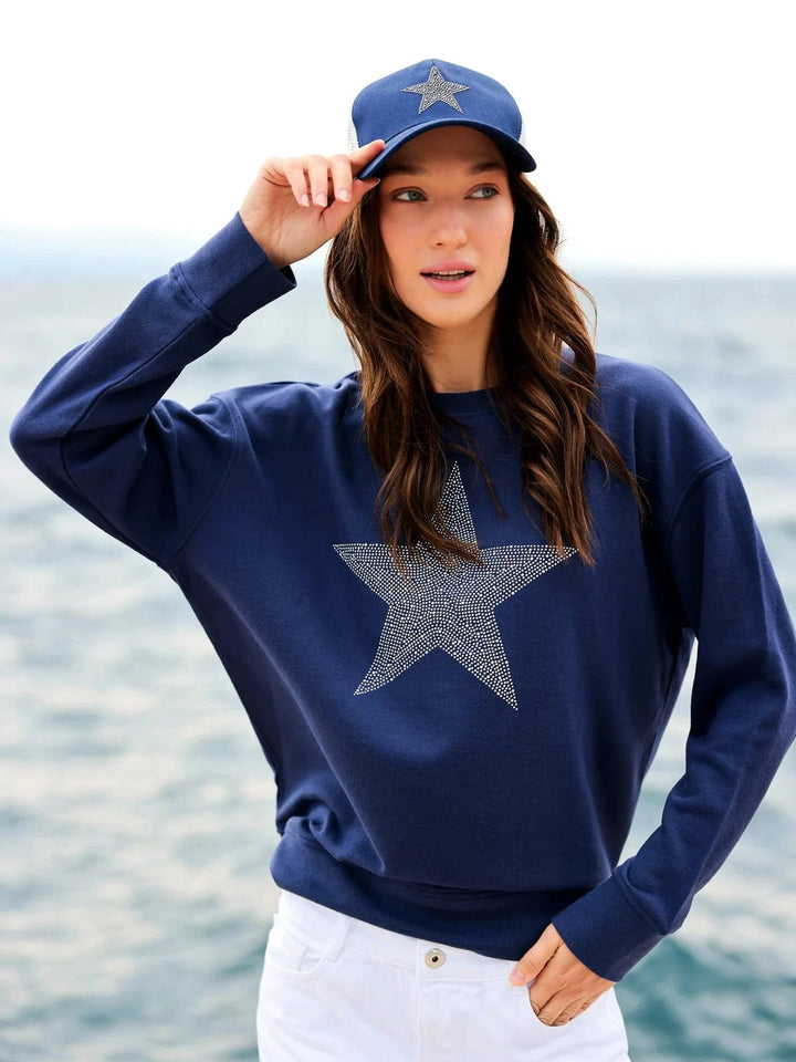 Shiraleah Sweatshirt Navy / S Star Sweatshirt